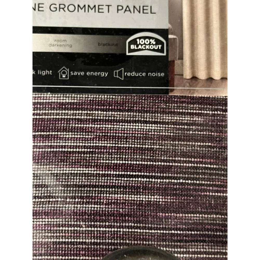 ECLIPSE Warren Grommet Top Curtains for Bedroom, Single Panel, 50